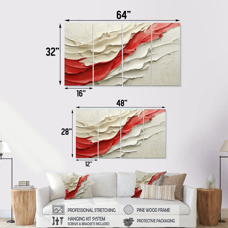 Chaos Harmony Of Drip Ink, peinture I, H 28 po x l 48 po, 4