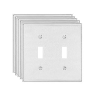No Subject 2 - Gang Toggle Light Switch Standard Combination Wall Plate