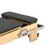 Appareil Pilates pliable Hisooth SpaceSaver, cadre en bois d'érable, machine de Pilates pour l'entraînement à domicile avec rails de glissement fluides, équipement d'exercice compact pour un entraînement complet du corps