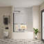 Bath Tub Pivot Shower Screen,With 1/4" Tempered Glass And Towel Bar-112517992