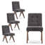 Chaise d'appoint rembourrée en lin Turfed-1378124638