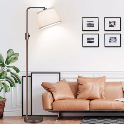 Dimmable Floor Lamp, 1000 Lm Led Edison Bulb Included, Modern Arc Floor Lamps For Living Room Bedroom