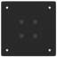 Pieds de table basse 4 pièces en acier noir 29,1 po-915027395