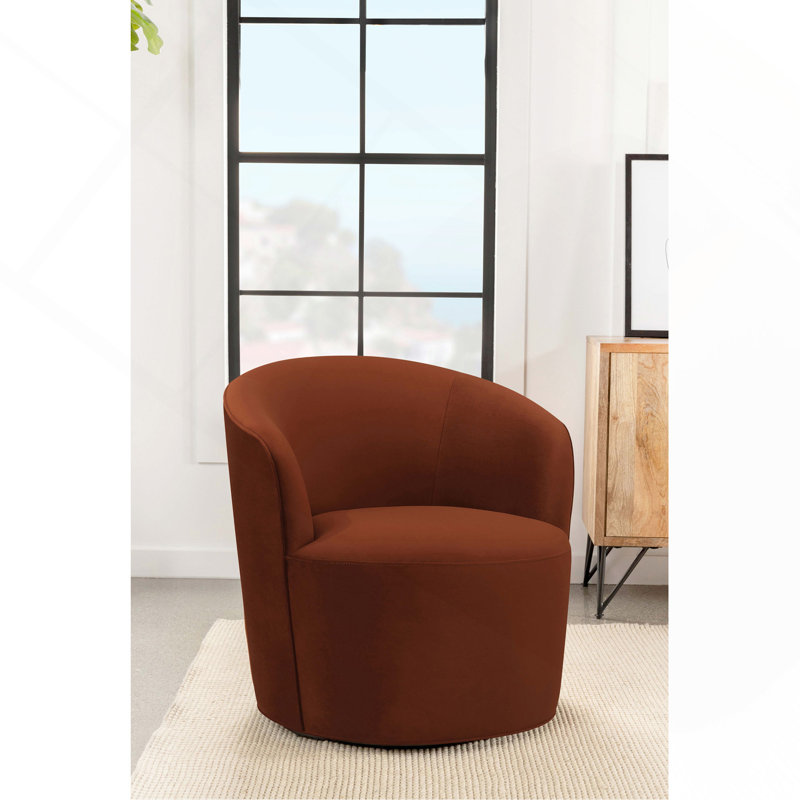Chaise pivotante Resnick Burnt