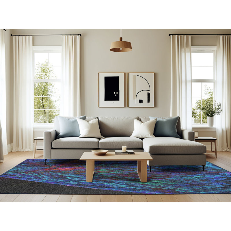 Abstract Indoor Rug, Rectangle 6' x 9'