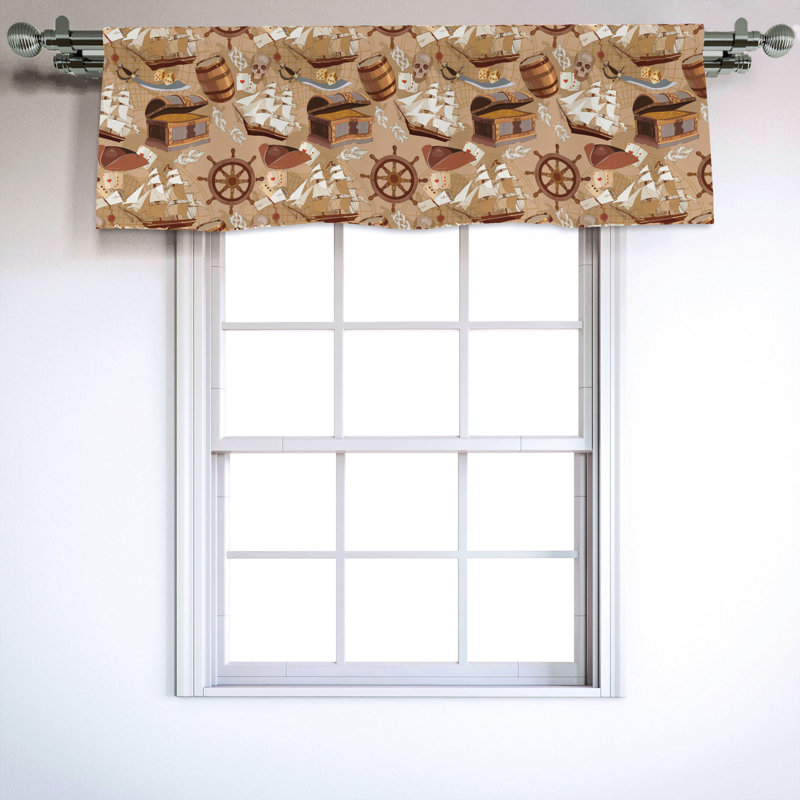 Sateen Ruffled Window Valance