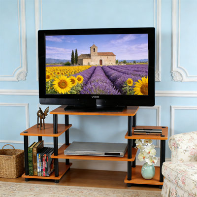 TV Stand, Tool Free Entertainment Center, Square Corner