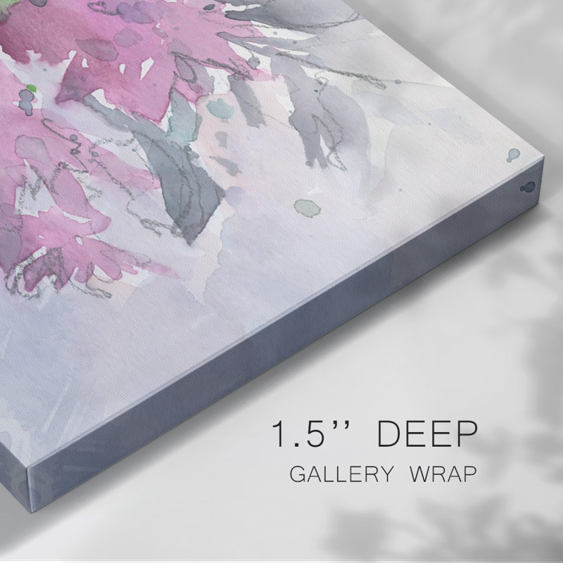 Floral Setting I-Gallery Wrapped Canvas, 24" H x 36" W