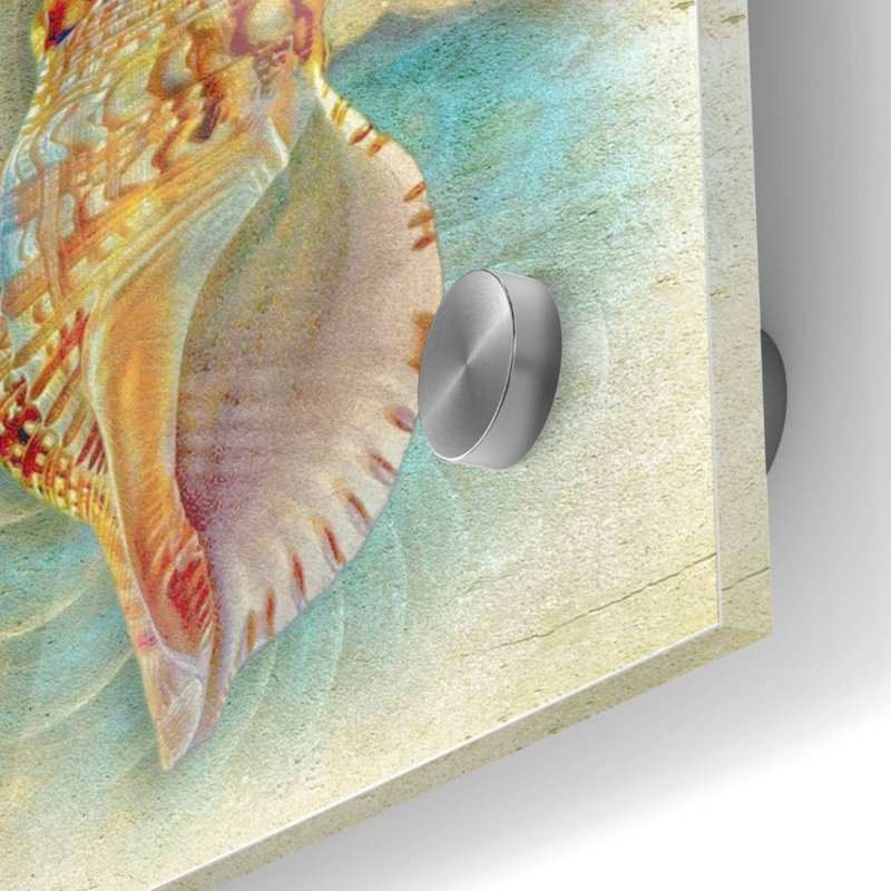  «Aquatica I» par Steve Hunziker, art mural en verre acrylique, 36 po x 36 po, H 24 po x l 24 po