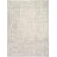 Power Loom Synthetic Fibers Abstract Area Rug in Ivory/Gray-1137874911
