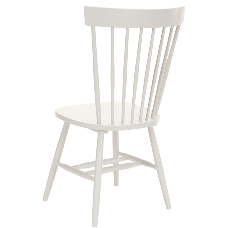Paulo Solid Wood Slat Dining Chair, Off White