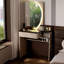 Coiffeuse italienne minimaliste de luxe de 100 cm avec un grand miroir de maquillage-697995324