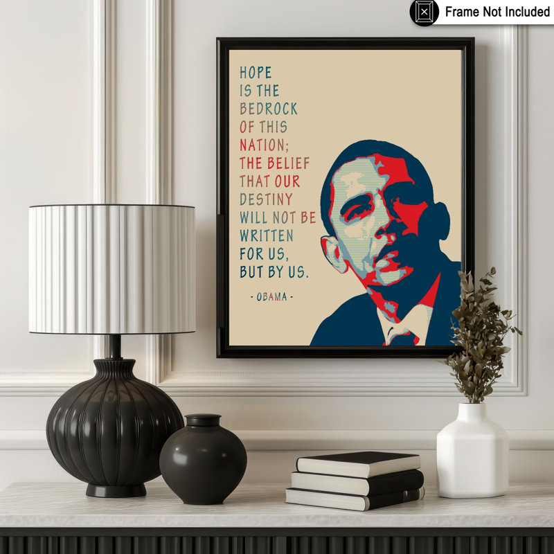 «Hope Is The Bedrock», Unframed, Poster, 24"H x 32"W