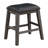Upholstered Counter Stool with Solid Wood Frame