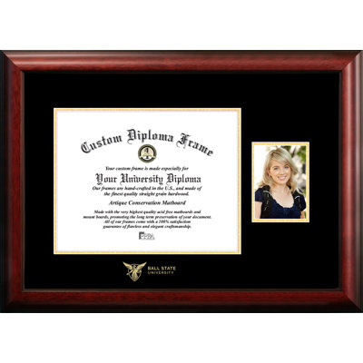 Ball State University Embossed Diploma Picture Frame