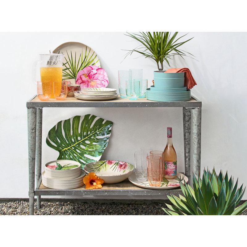 Ensemble de verres en plastique 16 oz Brayton, Rosé