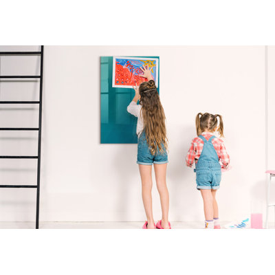 Magnetic Memo Board Whiteboard - 60 x 90 cm - With Marker and Magnets - Geometric abstraction