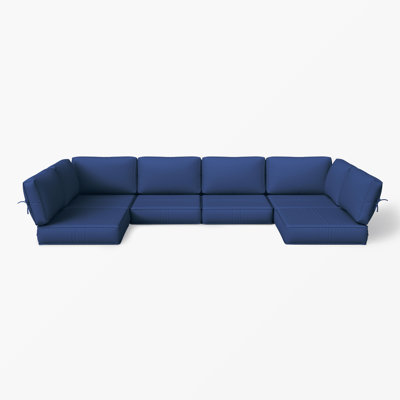 5'' Outdoor Cushions and Replacement Patio Cushions 25.5''W X 25.5''D Outdoor Furniture Cushions Set for 6 Seats
