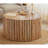 Wood Top Coffee Table with Solid Base-2145303869