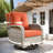 Carolle 9-Piece Outdoor Patio Furniture with fire pit,All-Weather 7-Person Pe Wicker Outdoor Conversation Set, Patio Couch Swivel Rocker Chairs With Solar Powered Coffee Tables For Backyard,Poolside,Deck-453539605-459055618