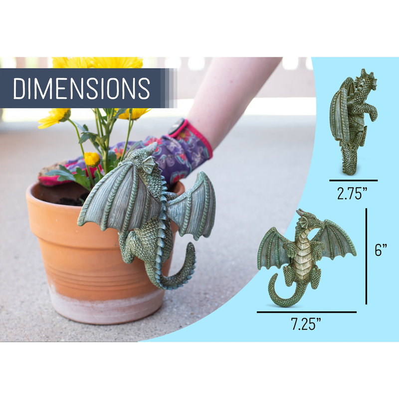 Jardin pot de fleurs Dragon vert mousse, Moss Green