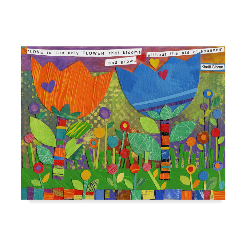 « love 1 », art sur toile, H 18 po x l 24 po x P 2 po