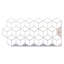 Carrelage mosaïque auto-adhésif en aluminium 34 po x 44 po