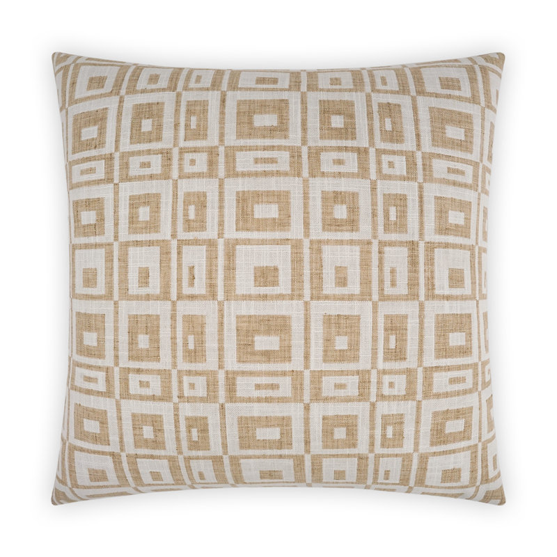 Coussin Cubic, Blanc, Traversin H 14 po x l 42 po
