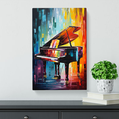 Piano Abstract - No Frame Print