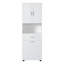 Grande armoire de salle de bain avec panier à linge-1447904856