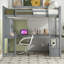 Lit mezzanine avec bureau en L-968749581