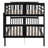 Cendara Loft Bed With Open Storage Shelves And Built-In Ladder, Solid Pine Wood And MDF-1205649047