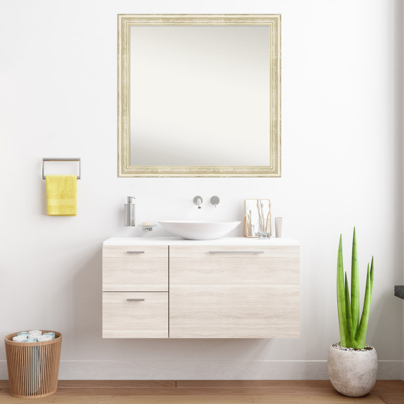 Miroir mural pour salle de bain Country, Carré, H 34,5 po x l 34,5 po