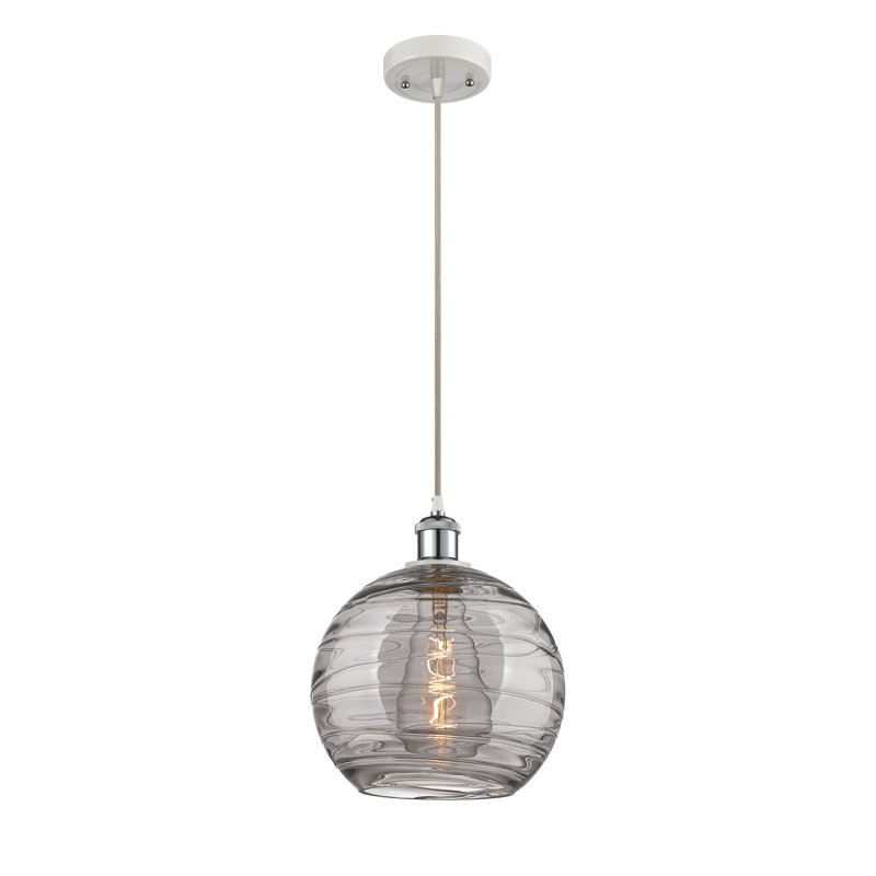Plafonnier encastré 8 lumières Amrith, Blanc / chrome poli