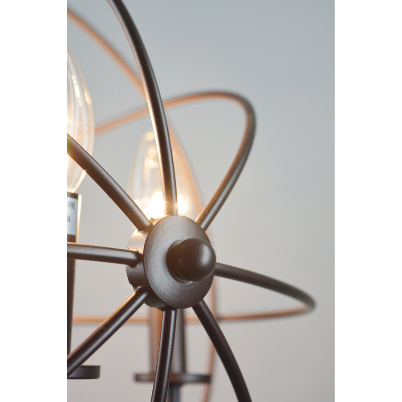 Kanisha 5 - Light Dimmable Globe Chandelier