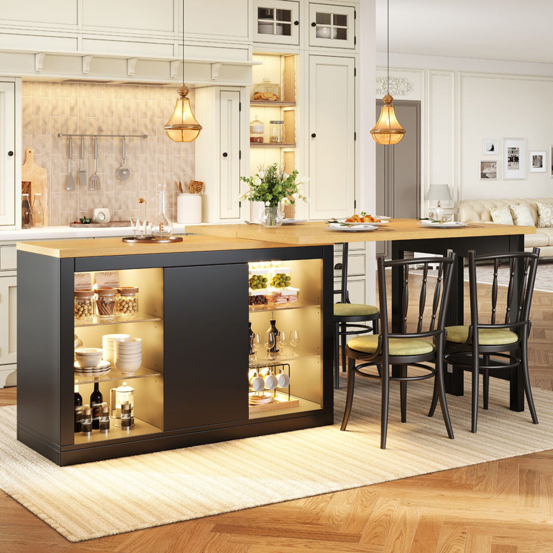 Kitchen Island, Black