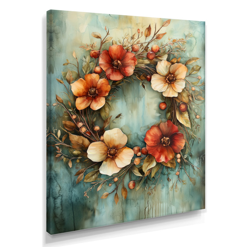 Garner - Floral Canvas Art Print, Toile tendue, Ne s'applique pas, H 20 po x l 12 po