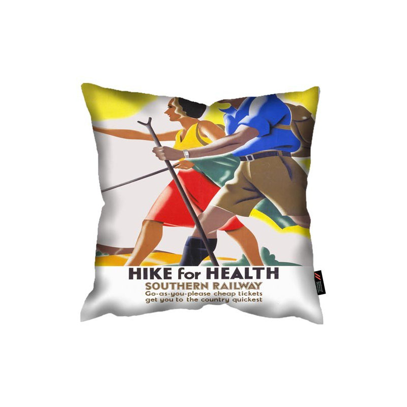 Hike for Health 1930s - National Railway Museum Cushion