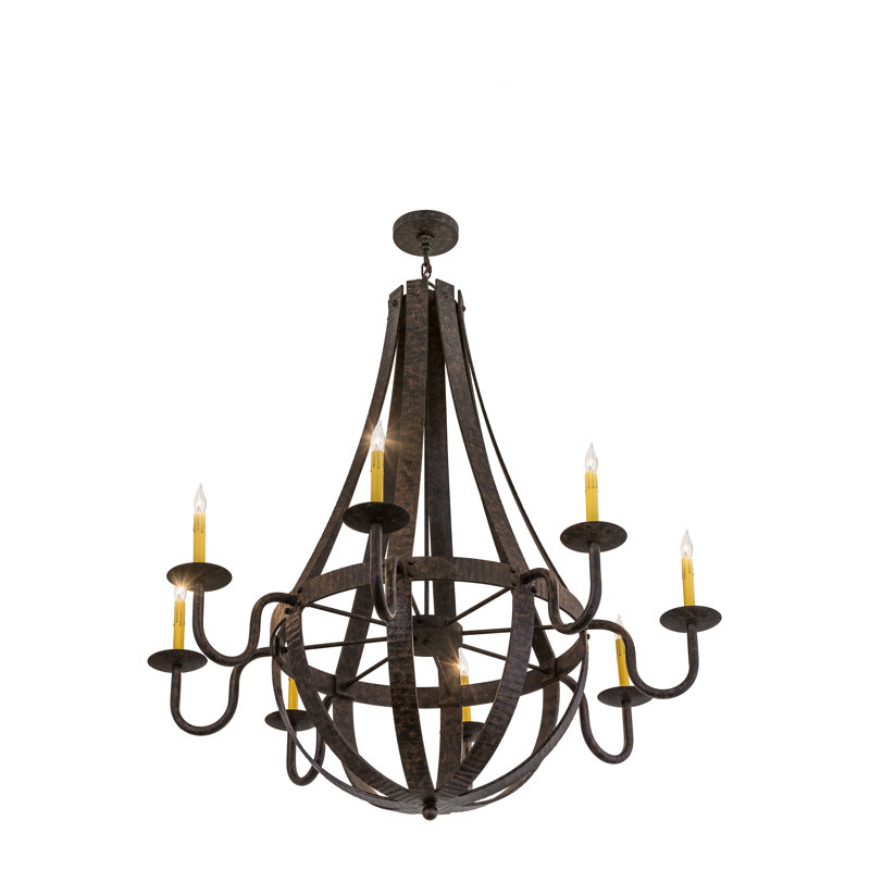 Lustre empire 8 lumières façon bougie