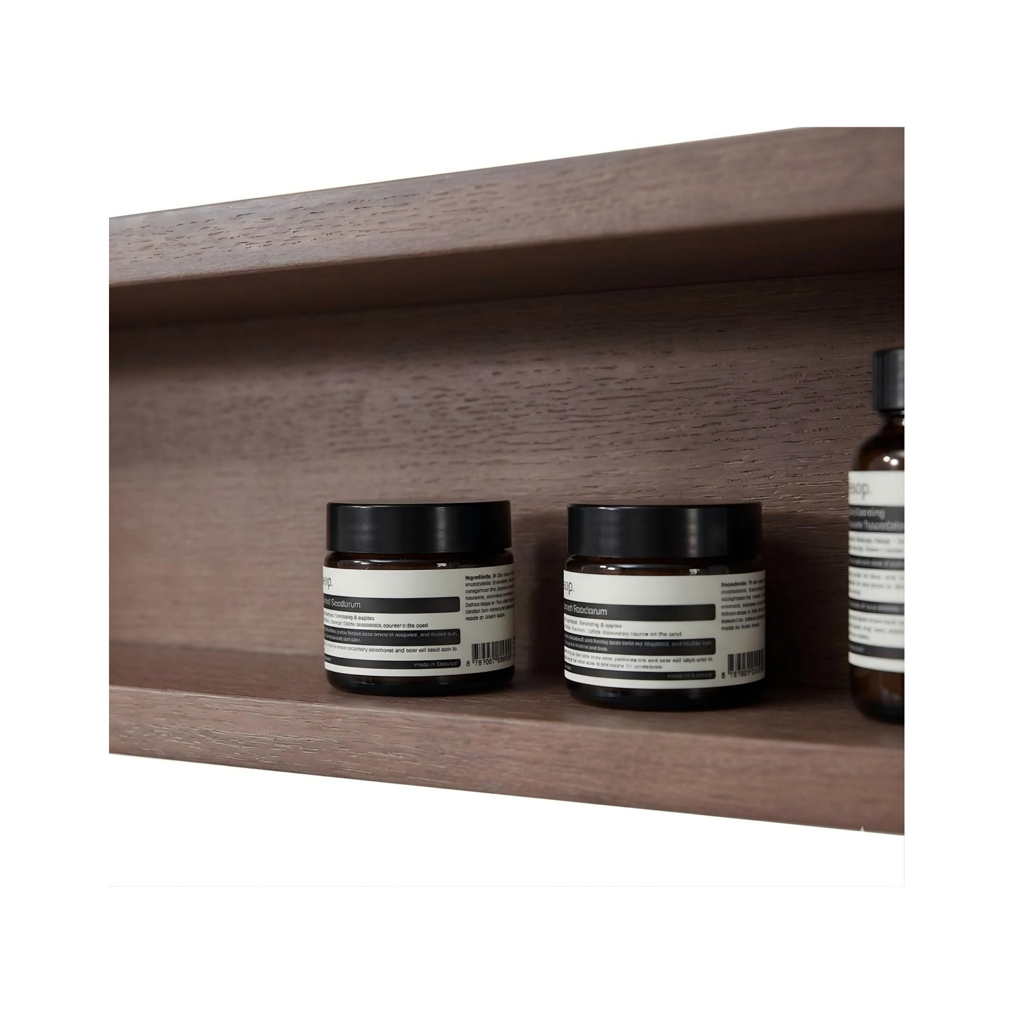 Wall Mounted Bathroom Shelves, Chestnut Oak