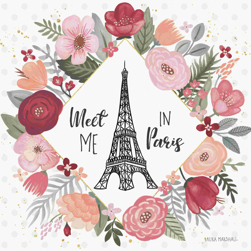 Paris est en fleurs V, H 30 po x l 30 po