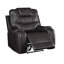 Fauteuil inclinable manuel en cuir synthétique Magnetite