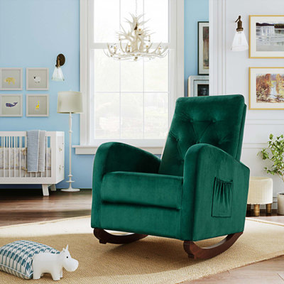 Fauteuil berçant à haut dossier Chrisann