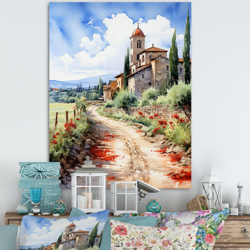 Italian Italian Charm II, H 32 po x l 24 po x P 1 po, Toile tendue