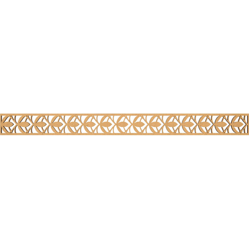 Moulure en bois aggloméré brut l 46 3/8 po x H 4 po x T 3/8 po Salem, H 4 po x l 46,375 po x P 0,375 po, Bois aggloméré brut