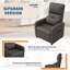 Fauteuil inclinable électrique, fauteuil inclinable électrique en lin réglable avec port USB, dossier haut, siège rembourré et poches latérales-1156711483