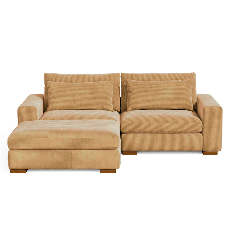Nurdan  89'' Recessed Arms Modular