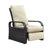 Outdoor all-weather aluminum+PE wicker adjustable recliner patio chair with cushion-94556451-131975058