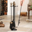 Iron Fireplace Tool Set