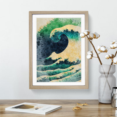Watercolour Japanese Wave No.5 - Wall Art